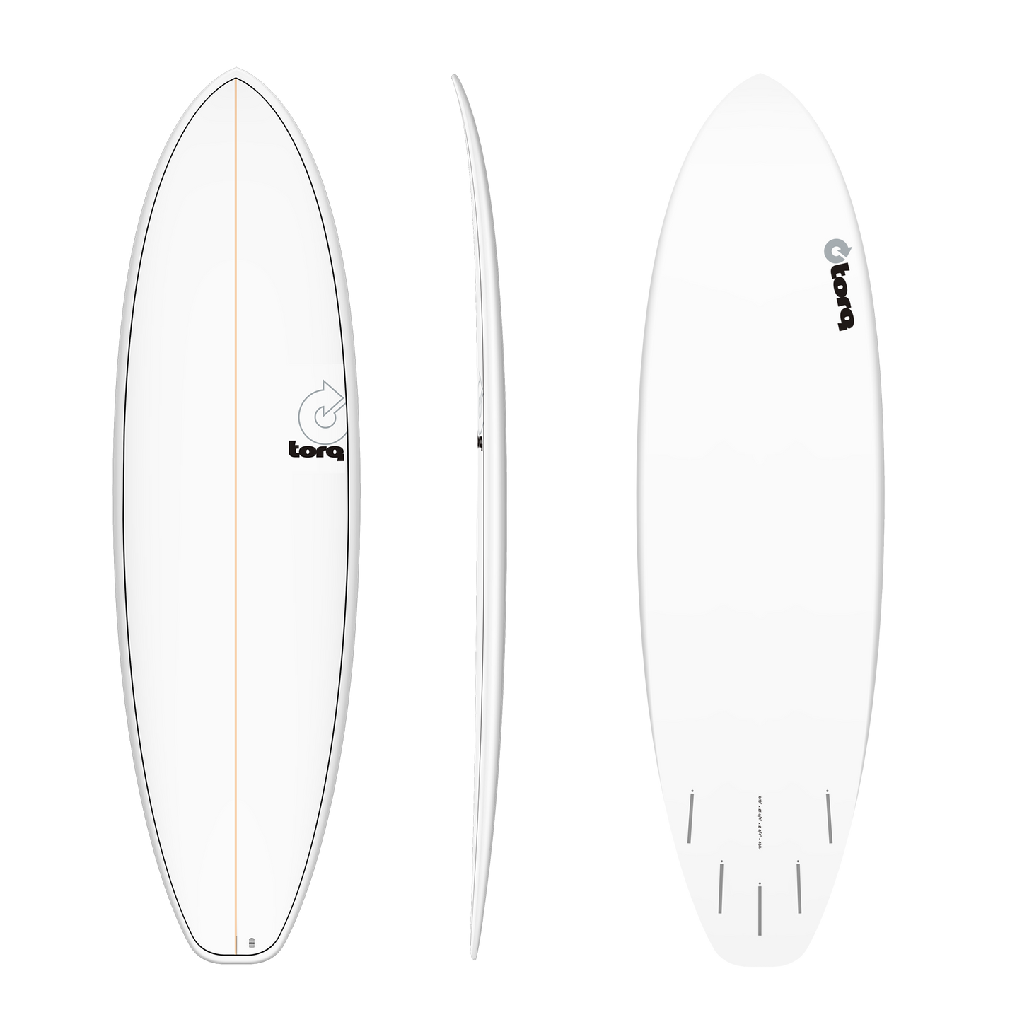 Torq Adv Shapes Bigboy 23 - White Pinline