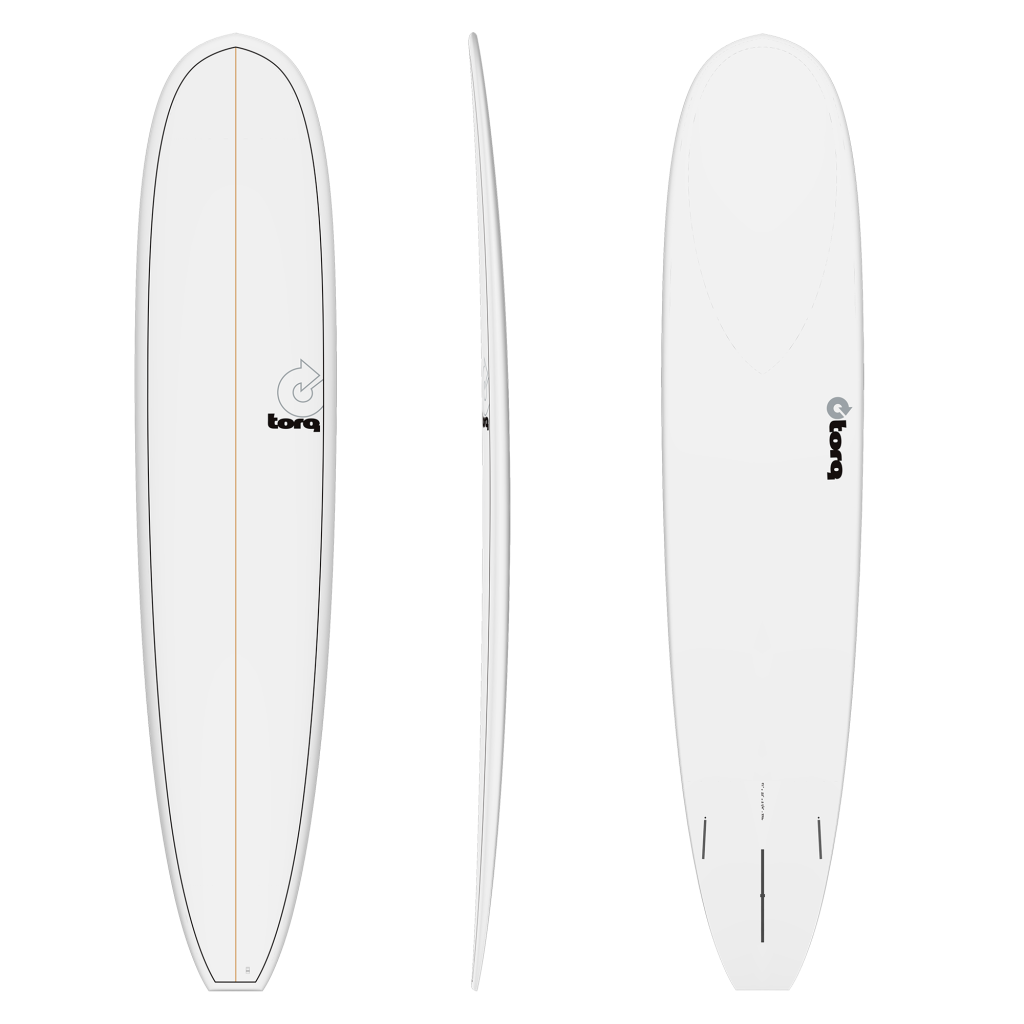 Torq TET Longboard 9'1" / 9'6" White Pinline